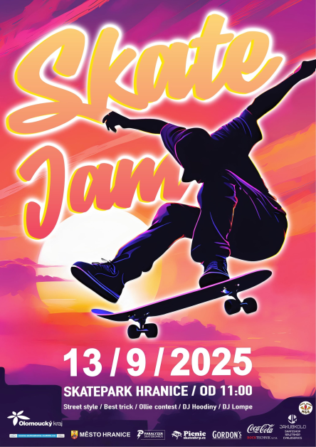 Plakát Skate Jam Hranice 2025